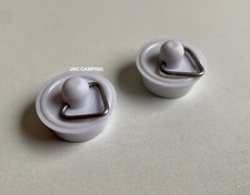 2 x Replacement 7/8" Sink Plug For 3/4" Sink Waste White Caravan Motorhome 82019