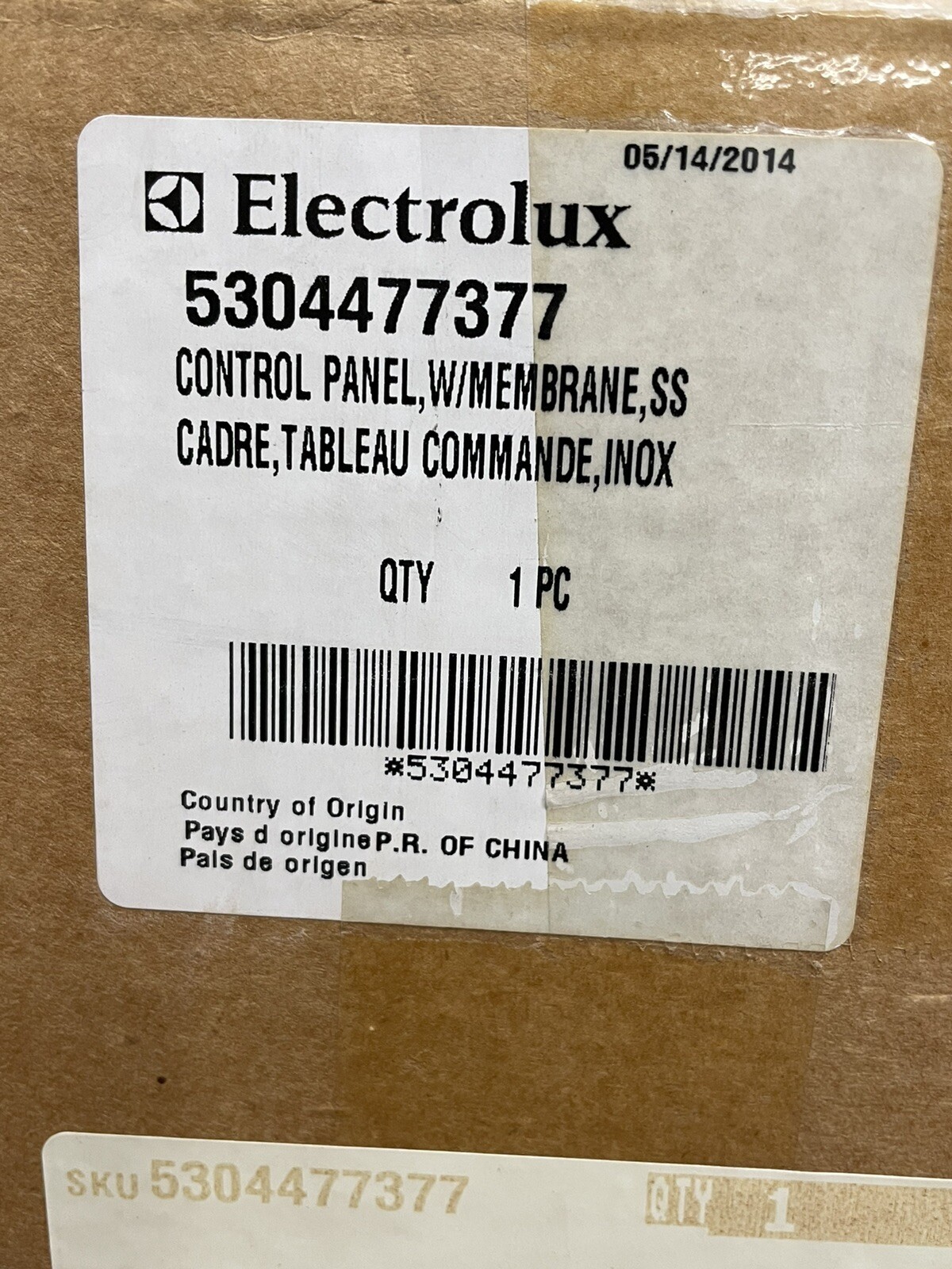 New Genuine OEM Electrolux Frigidaire Microwave Control Panel  