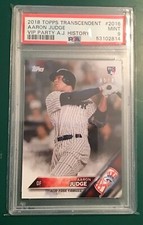 2018 Topps Transcendent Aaron Judge VIP Party History Rc #AJ-2016 /87) PSA 9