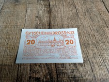 Austria , Banknote , Notgeld , 20 Heller 1920 , gemeinde dross