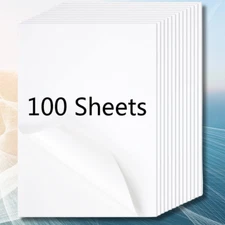 Koala Sticker Paper for Inkjet + Laser Printers 100 Full Sheets Shipping Label