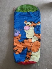 Vintage Winnie The Pooh Tigger Sleeping Bag 62  Camping Friends Kids