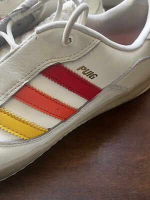 Adidas PUIG mens shoes size 14 US cream yellow orange red  display picture 1