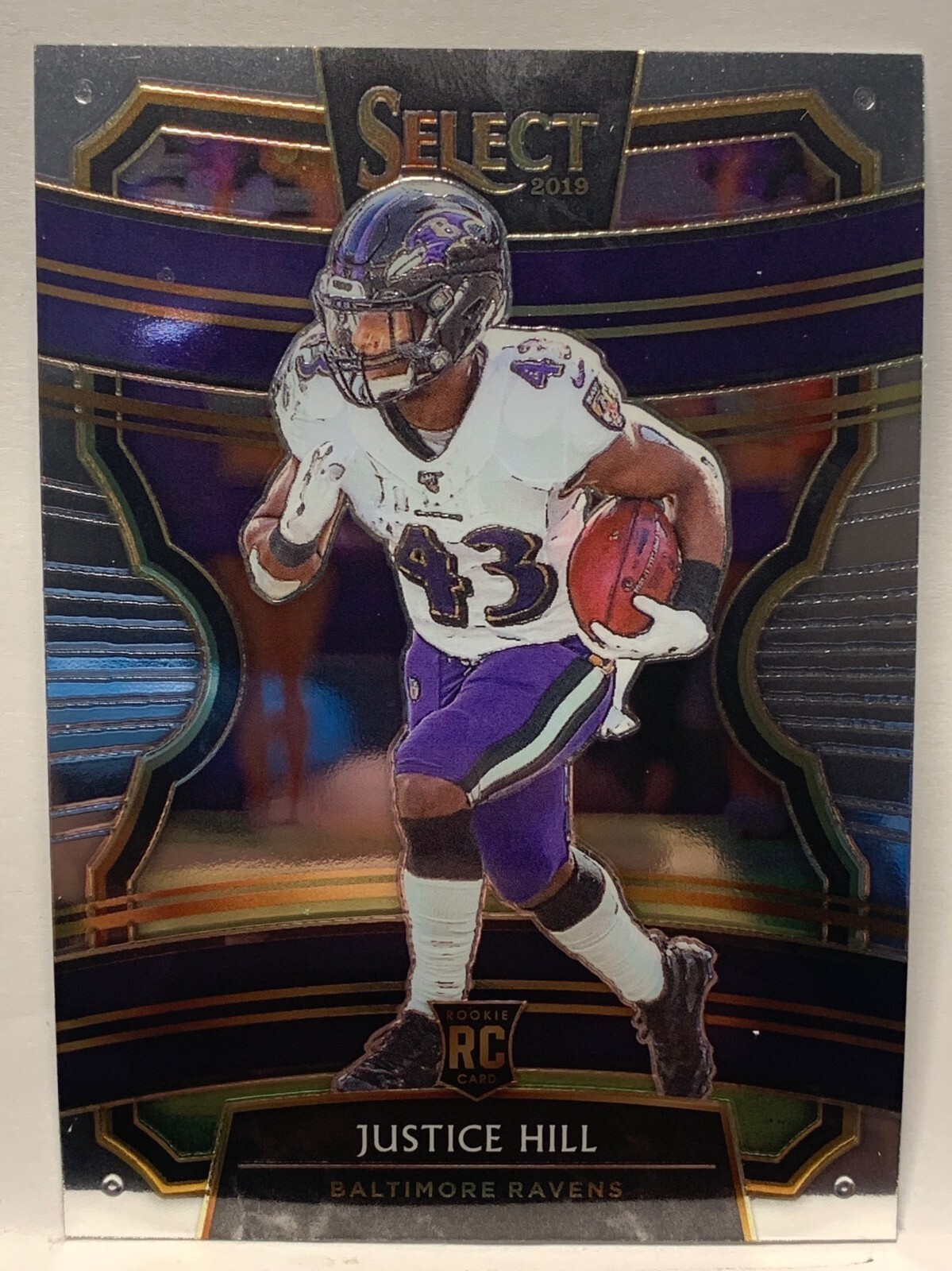 Justice Hill - 2019 Panini Select RC #28 Baltimore Ravens