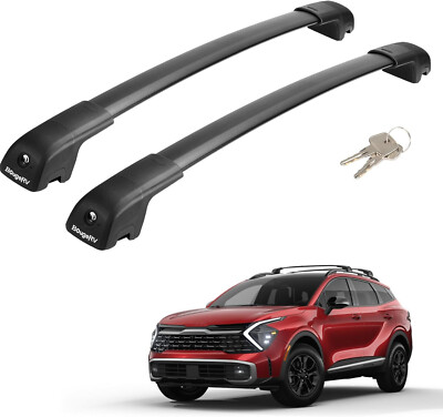 BougeRV Lockable Car Roof Rack Cross Bars For 2023 2024 Kia Sportage X-Line AWD