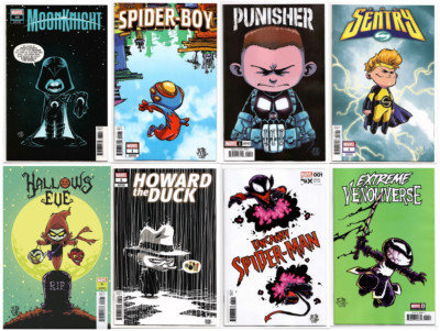 PUNISHER 1 Moon Knight 30 SENTRY 1 Spider-Boy 1 Skottie Young SET Lot 2023