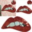 Embroidered-iron-on-patches-for-clothing-Red-sequins-Lips-DIY-Motif-Applique miniatuur 2