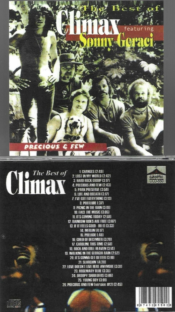 邦楽 CLIMAX ALL TIME BEST CLIMAX W/SONNY GERACI-PRECIOUS AND FEW/BEST OF-26 CUTS-NEW IMPORT