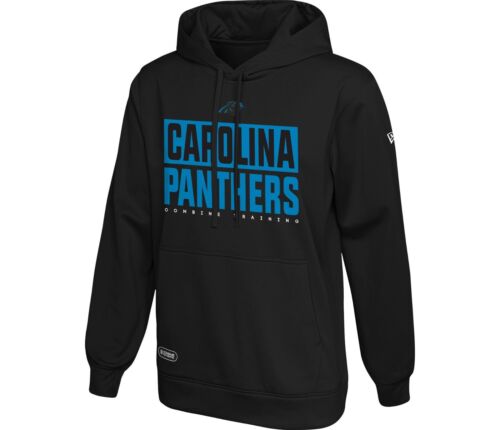NEW ERA MENS CAROLINA PANTHERS COMBINE OFFSIDE BLACK HOODIE SIZE MEDIUM NWT $55 - Picture 1 of 1