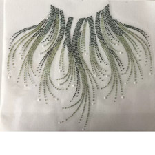 1pc Iron On Rhinestone Stickers Heat Transfer Decal Bling Patch Repair Applique