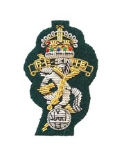 Reme Bestickt M&uuml;tze / Barett Abzeichen K&ouml;nige Krone Kommando Gr&uuml;n