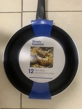 Simply Essential 12” Non Stick Aluminum Fry Pan 19.3”X12”X2.6” NEW
