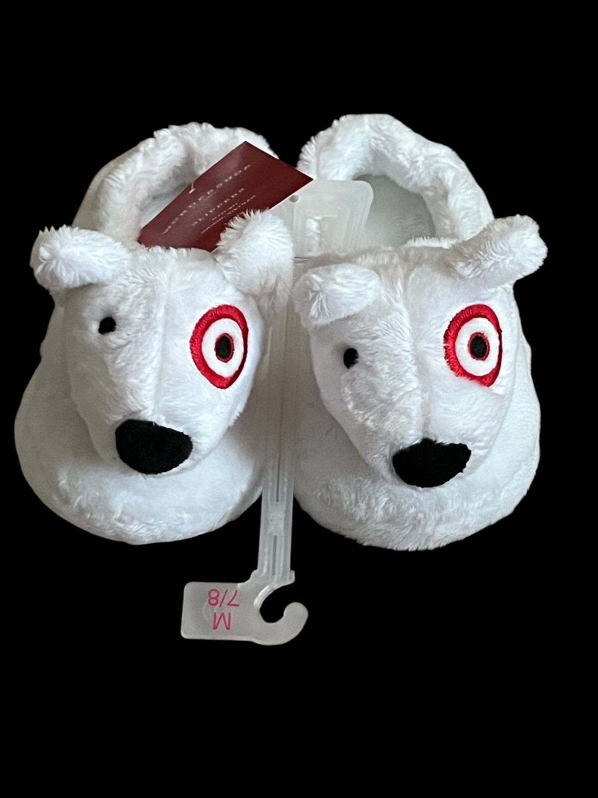 Wondershop Target Bullseye Dog Toddler Slippers NWT Boys Gir