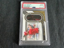 2023 TOPPS TIER ONE MIKE TROUT *GRIPPING RELIC #8/10 PSA 10 GEM MINT*  ANGELS