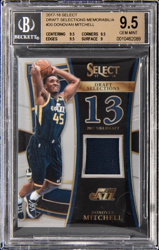 2017 Panini Select Basketball Donovan Mitchell #20 PSA 9