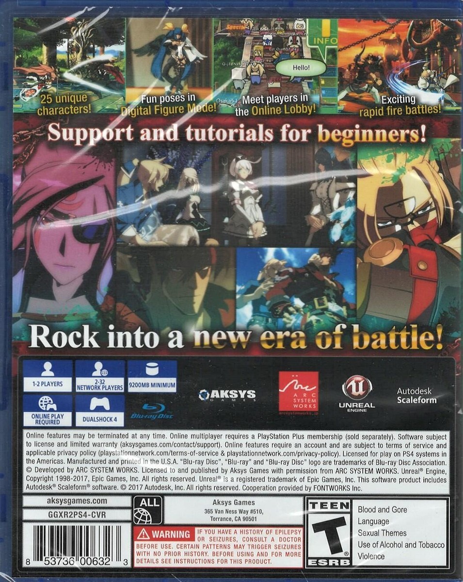 Guilty Gear Xrd REV 2 PS4 (Brand New Factory Sealed US Version