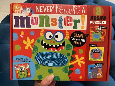 Never Touch A Monster Jigsaw Puzzle by Make Believe Ideas New Book 18+ Months