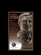 Hank Stram NFL Football Hall Of Fame Bronze Bust Postcard Plaque #/150 Chiefs