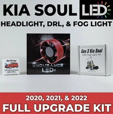 2020/21/22 KIA Soul LED Headlight, Daytime Running Light, & Fog Light FULL Kit