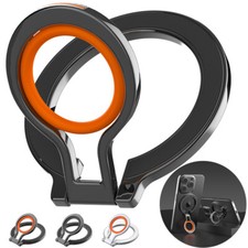 Universal Metal Silicone Finger Ring Magnetic Stand For All Cell Phone MagSafe