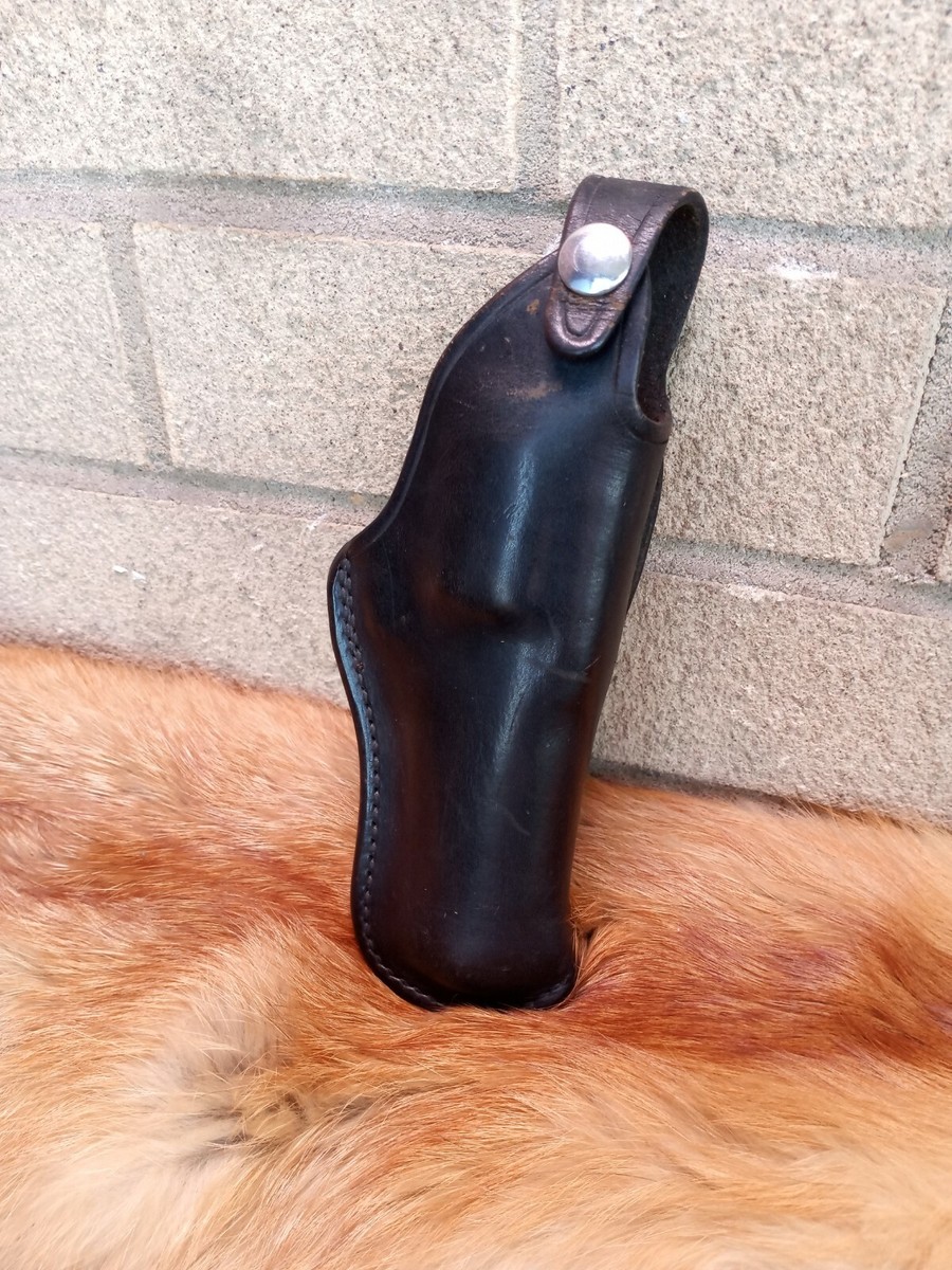 BUCHEIMER DETECTIVE BLACK LEATHER HOLSTER - RH MODEL B37A-34 S&W 4