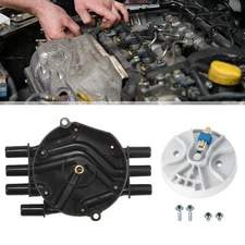 10452458 10452457 Brass Terminals Distributor Cap and Rotor Kit for Chevrolet