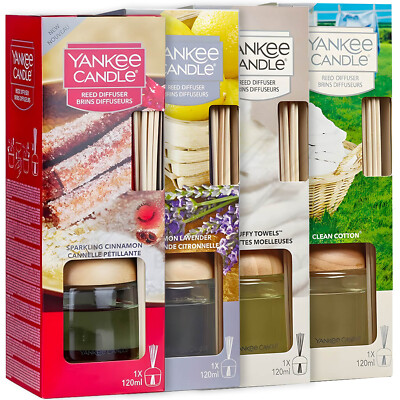 Red Yankee Candle Reed Diffuser YANKEE CANDLE Reed Flameless Diffuser for Long Lasting Fragrances 100ml ...