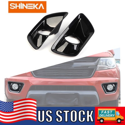 FOR 2014-18 CHEVY COLORADO FRONT FOG LIGHT LAMP FRAME DECOR COVER TRIM BEZEL KIT