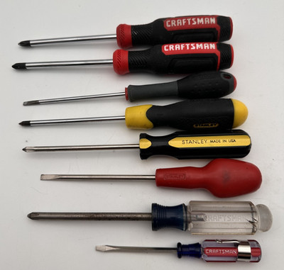 8er Set USA Schraubendreher Tools Craftsman Stanley  Schlitz Phillips