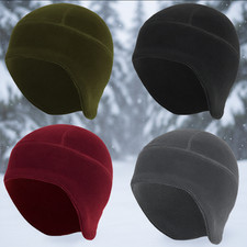 Windproof Winter Thermal Warm Skull Cap with Ear Flaps Thermal Hat For Men Women