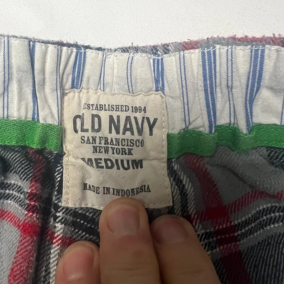 Paquete de 2 pantalones de pijama de franela a cuadros Croft & Barrow azul marino antiguo ropa de estar talla M Foto 2 de 4