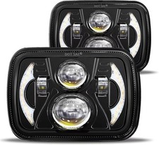 5x7 LED Headlight,JHLion Anti-glare H6054 5x7 7x6 Led Headlights,180W DOT App...