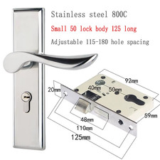 Bedroom Door Lock Indoor Universal Lock Changing Door Handle Hole Distance of 18