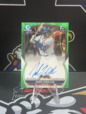 2023 Bowman Draft Sabin Ceballos 1st Green Lava Auto 14/99