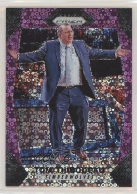 2017-18 Panini Prizm Fast Break Purple Prizm 32/75 Tom Thibodeau #90 z7h