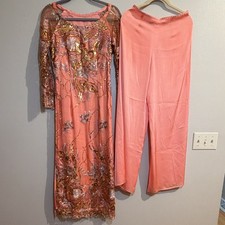 Handmade Vietnamese Ao Dai 2 piece set chest: 88 cm waist: 74 cm  size L