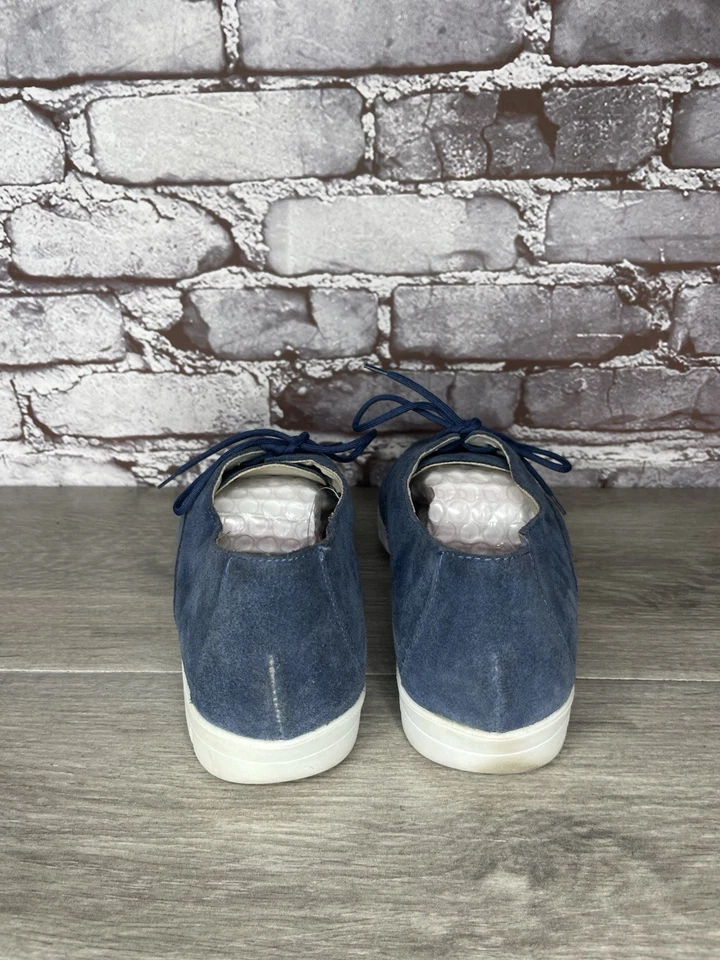 Munro Sport Almond Toe Navy Blue Suede Wellesley Oxford Sneakers Xtra Lite 8.5W - Image 4 of 4