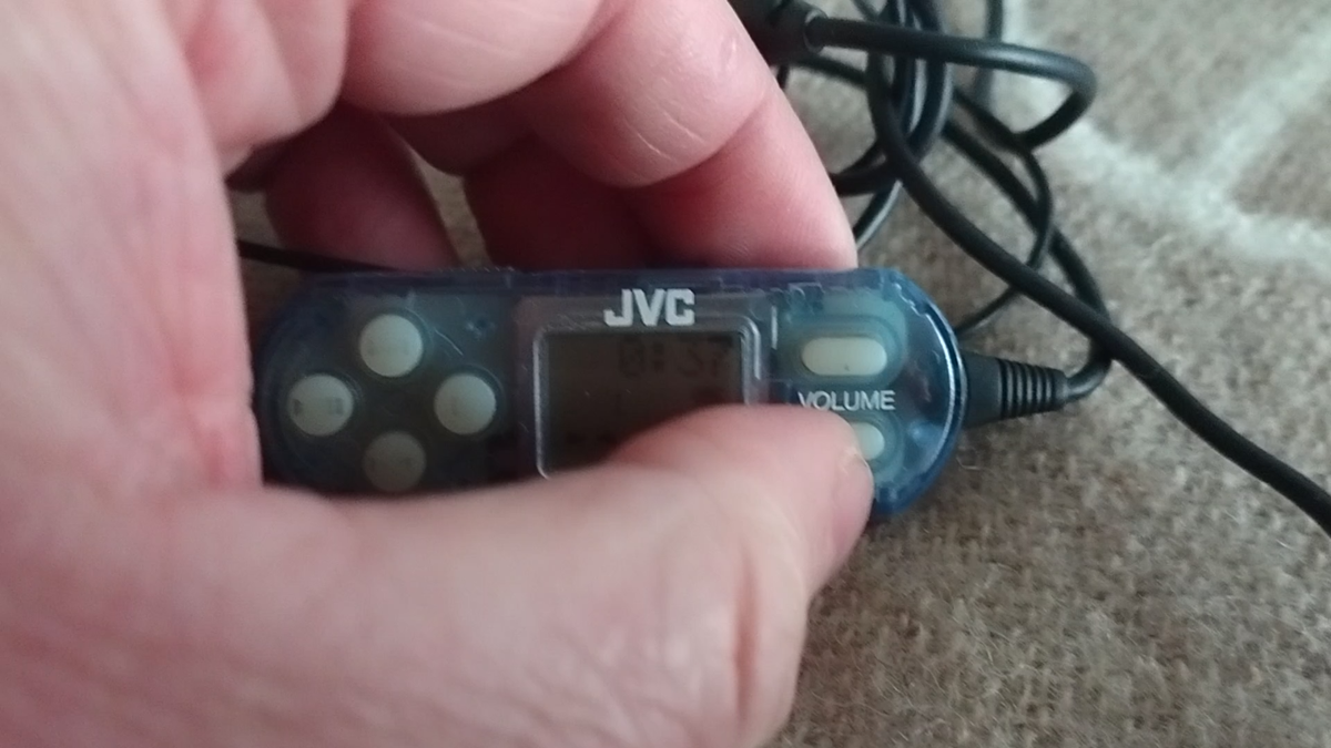 JVC XM-PX3BU MiniDisk Headphone Player - Silver Fully Working