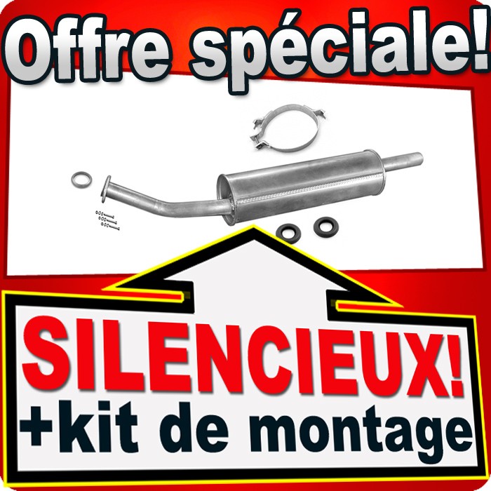 Silencieux arrière pour BMW Série 3 E21 320/6 berline de 1978 à 1982