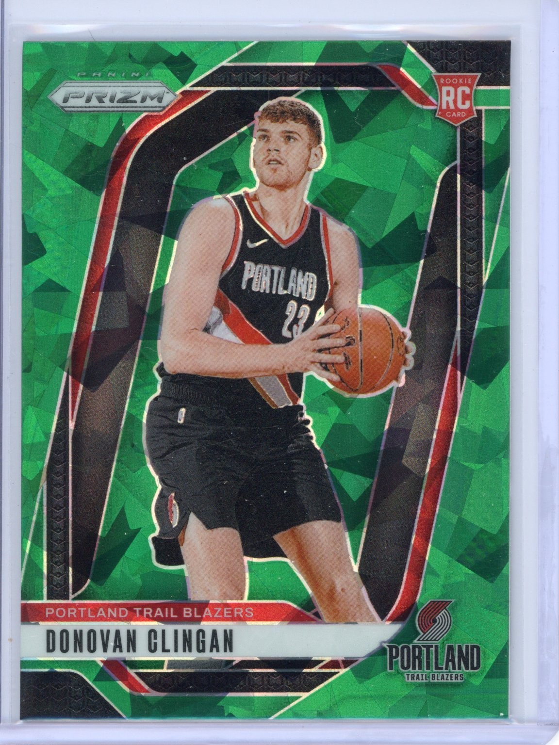 2024-25 Panini Prizm - Donovan Clingan #221 Green Ice Prizm (RC)