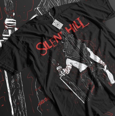 Pyramid Head T-shirt Triangle Head Silence Hill V2 Premium Gift Black Shirt