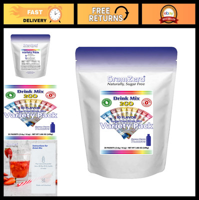 Zero Calorie Sugar Free Drink Mix Variety Pack - Stevia Sweetened Tea Sticks