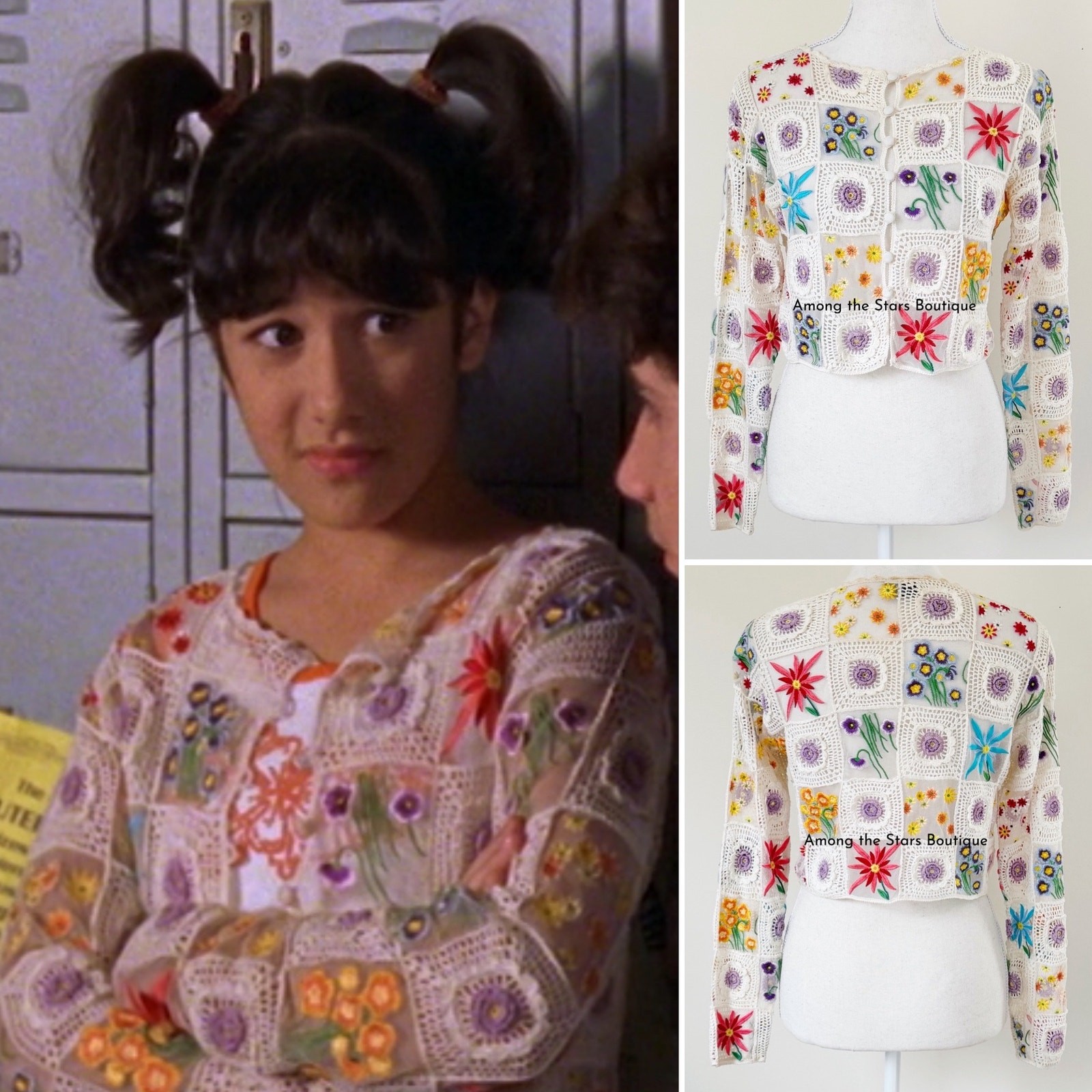 Rare Vintage Moschino Patchwork Cardigan ASO The Nanny + Miranda Sanchez image 8