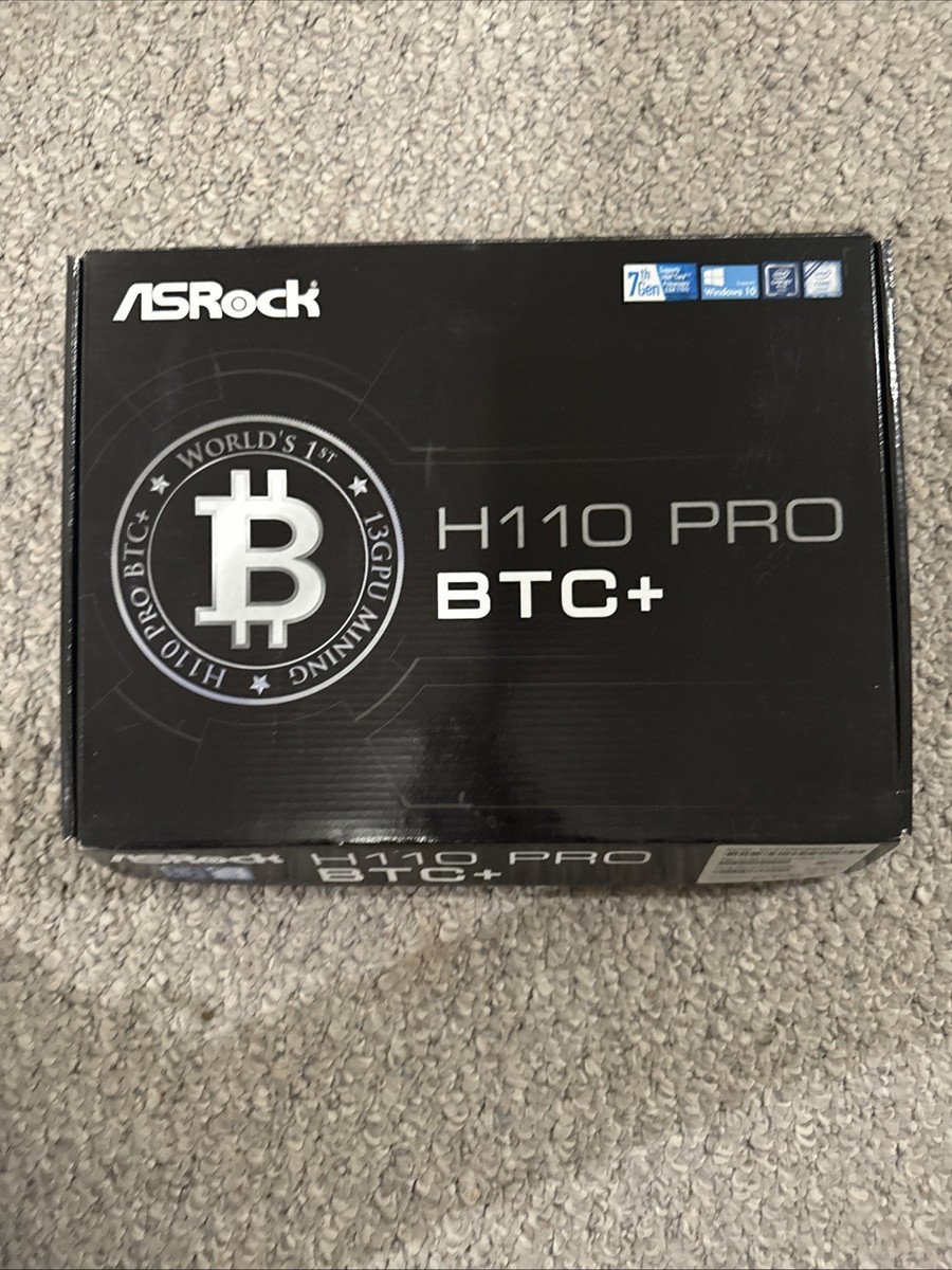 ASRock H110 Pro BTC+ LGA 1151, Intel (H110PROBTC) Motherboard for