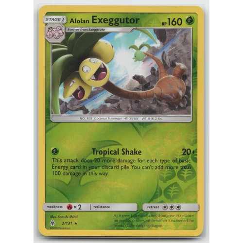 Alolan Exeggutor Reverse Holo SM - Forbidden Light 2/131 Rare LP Pokemon