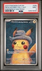 2023 POKEMON SVP POKEMON X VAN GOGH #085 PIKACHU WITH GREY FELT HAT PSA 9