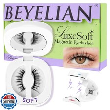 BEYELIAN Magnetic Eyelashes with Applicator Kit, Upgrade False Eyelashes Natu...