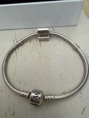 Pandora 925 Silber Armband mit einem Best Friends Charm Damen Top Zustand '' 