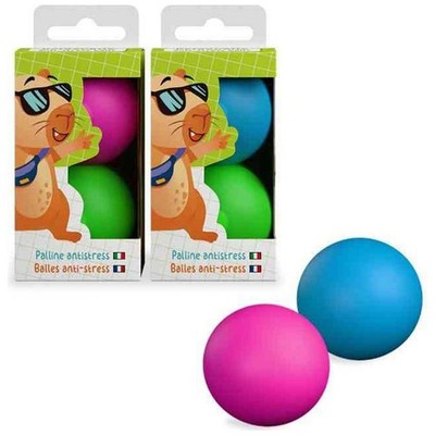 TRENDHAUS CLASS-6 Antistress- und Relaxbälle 4,5cm | 1 Set = 2 Stück