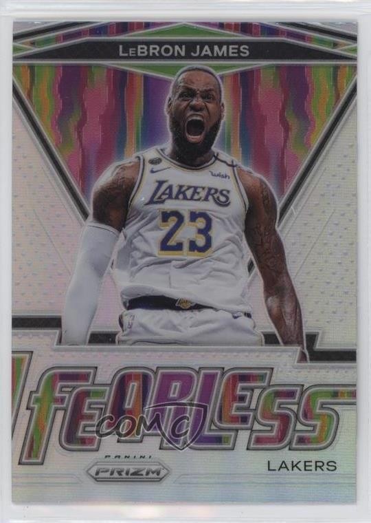 2020-21 Panini Prizm Fearless Silver Prizm LeBron James #6 04dh